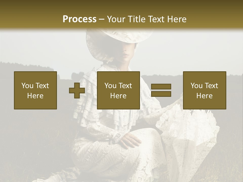 Dress Feminine Retro PowerPoint Template