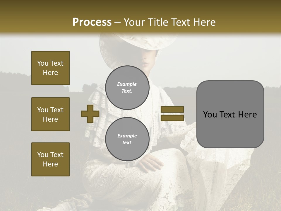 Dress Feminine Retro PowerPoint Template