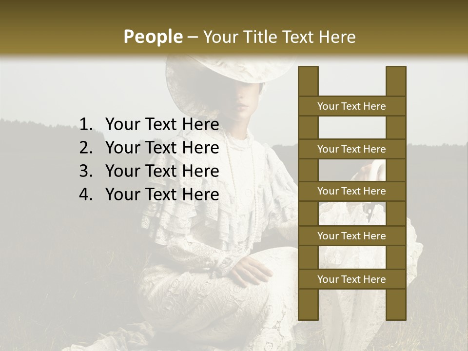 Dress Feminine Retro PowerPoint Template