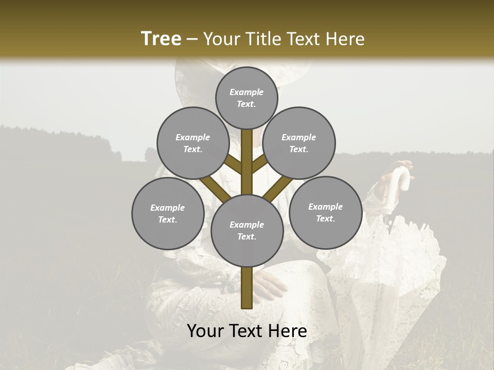 Dress Feminine Retro PowerPoint Template