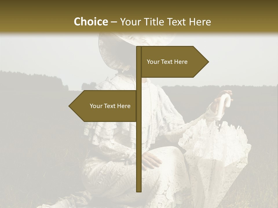 Dress Feminine Retro PowerPoint Template