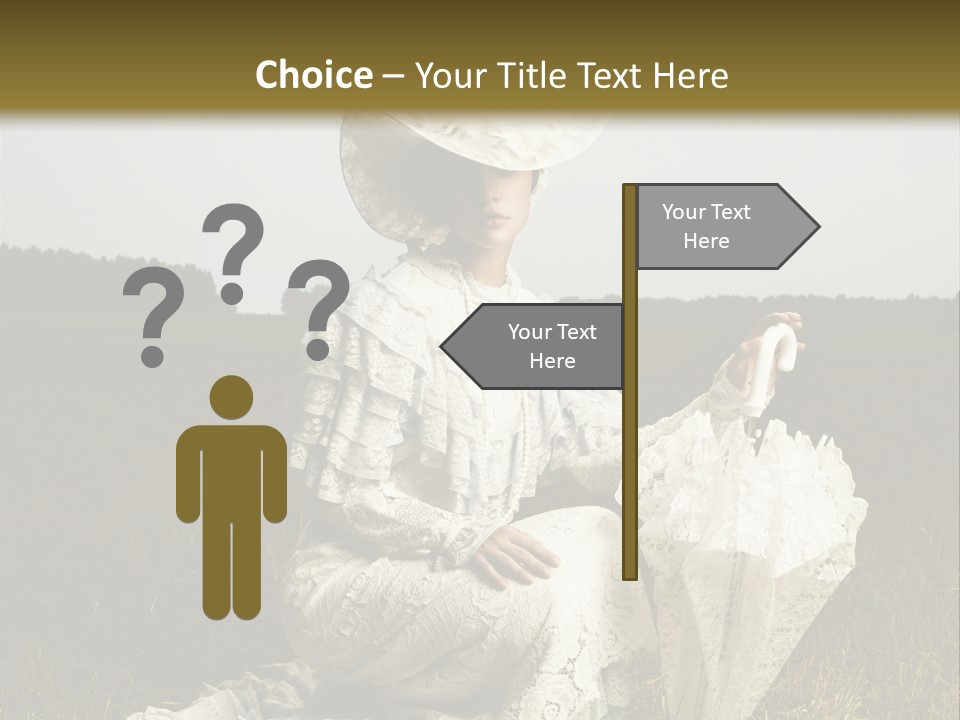 Dress Feminine Retro PowerPoint Template