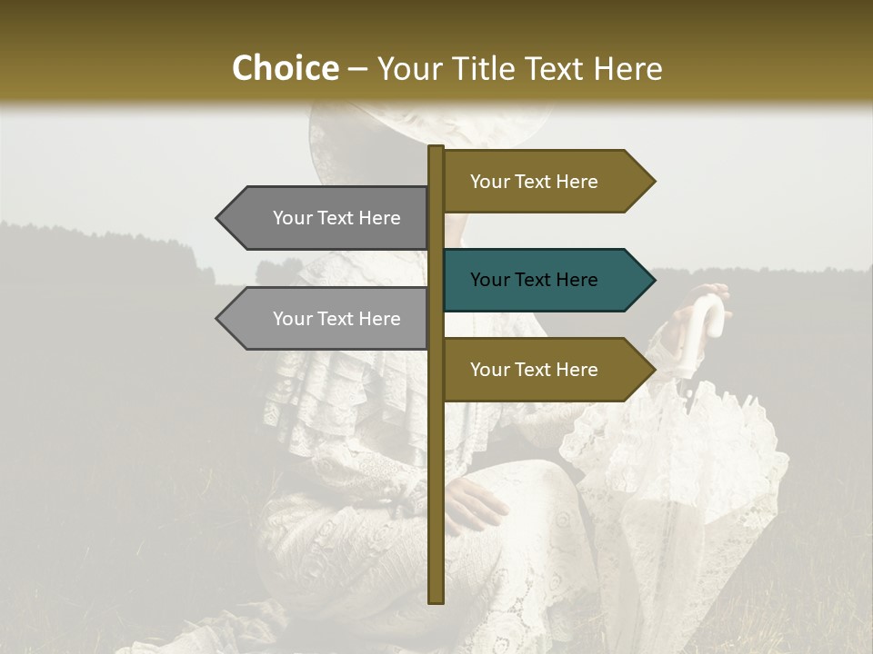 Dress Feminine Retro PowerPoint Template