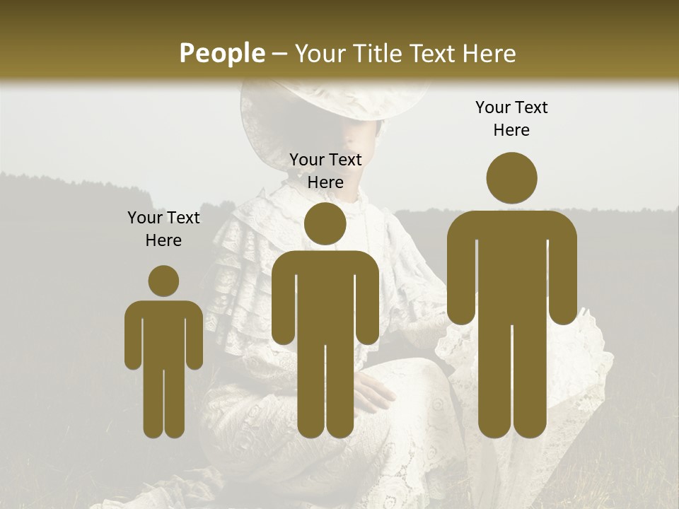 Dress Feminine Retro PowerPoint Template