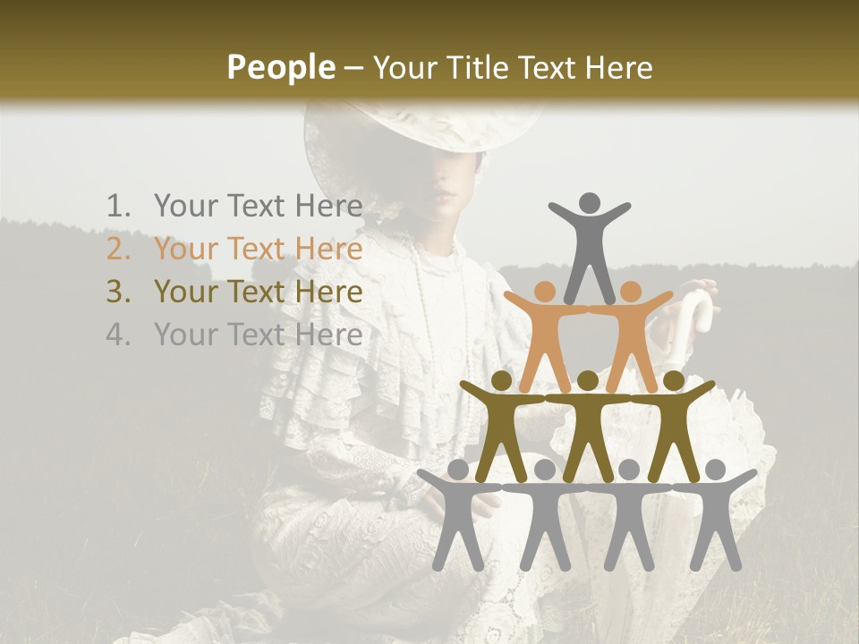 Dress Feminine Retro PowerPoint Template