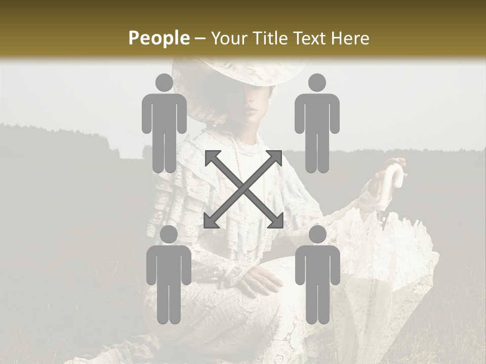 Dress Feminine Retro PowerPoint Template