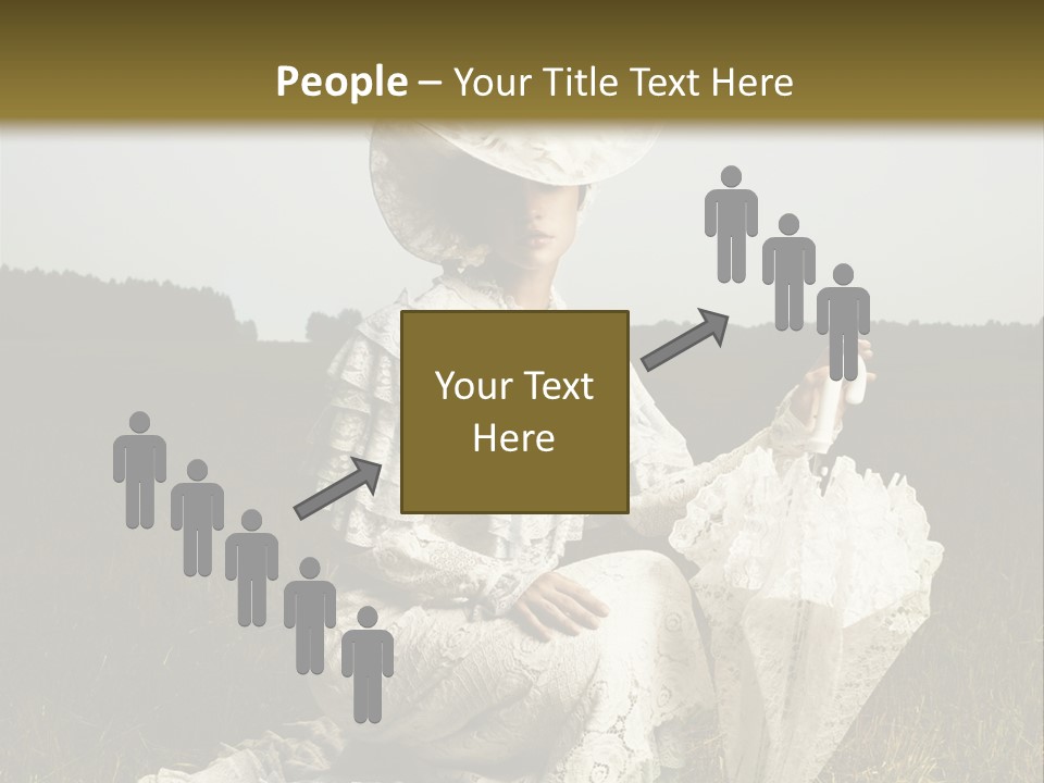 Dress Feminine Retro PowerPoint Template