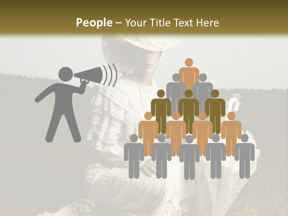 Dress Feminine Retro PowerPoint Template