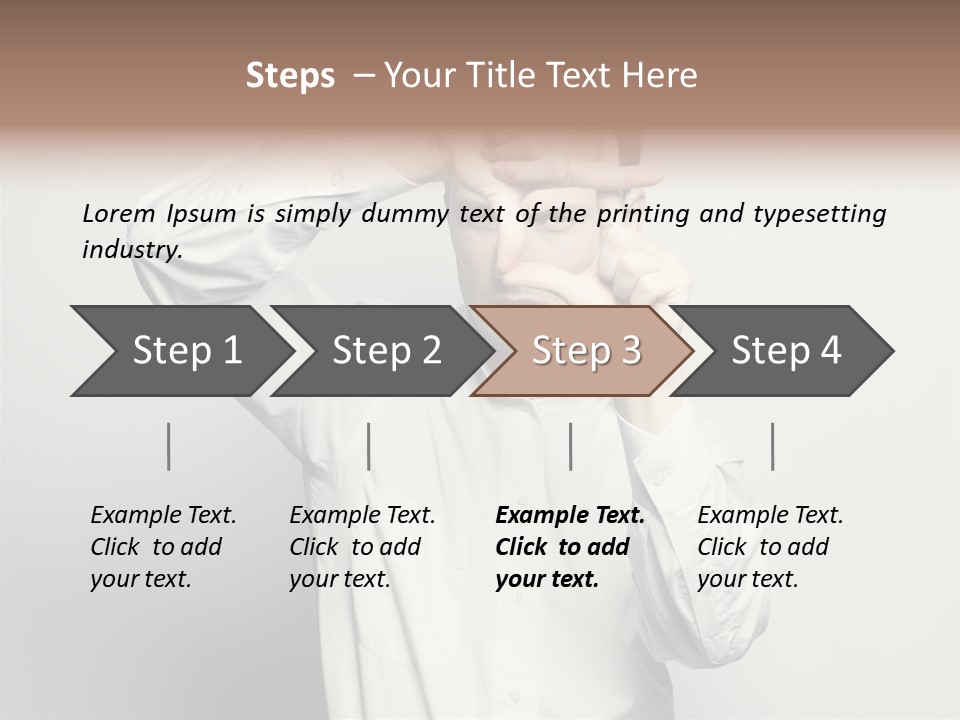 Finger Person Nature PowerPoint Template