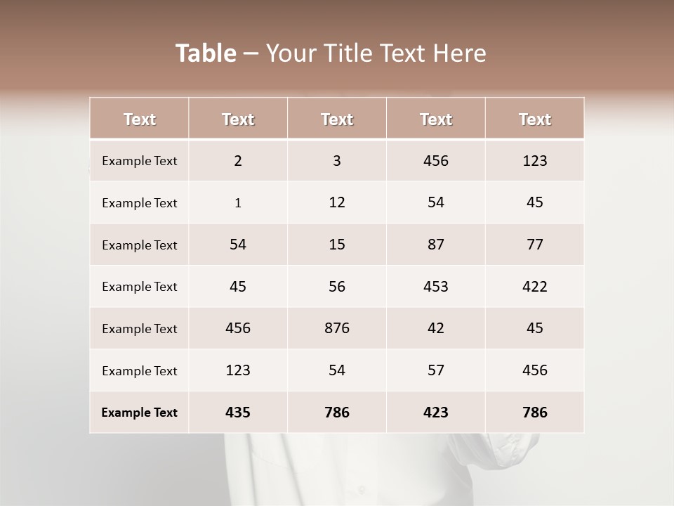 Finger Person Nature PowerPoint Template