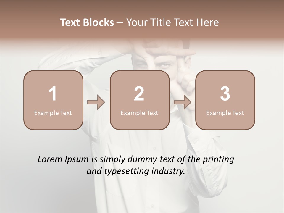 Finger Person Nature PowerPoint Template