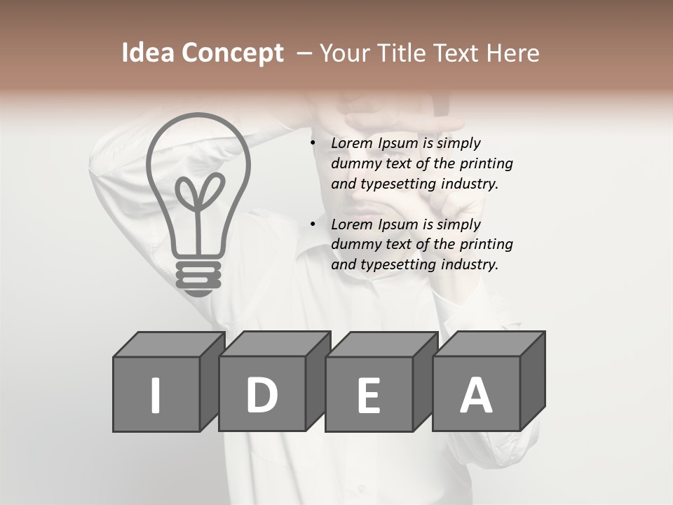 Finger Person Nature PowerPoint Template