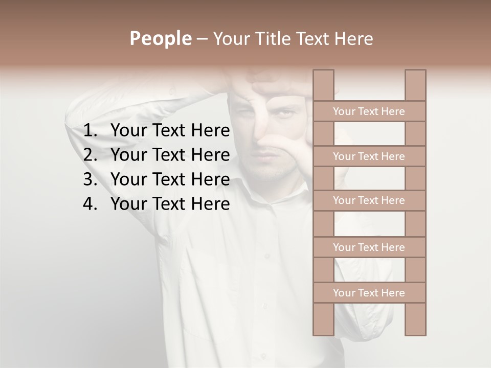 Finger Person Nature PowerPoint Template