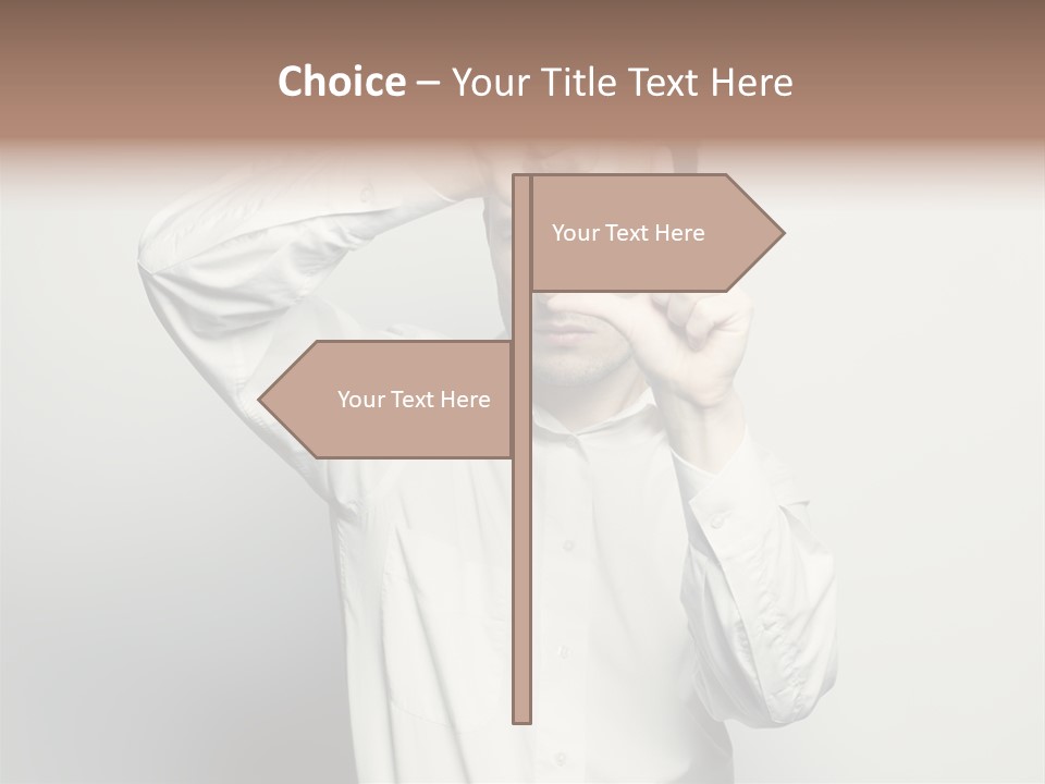 Finger Person Nature PowerPoint Template