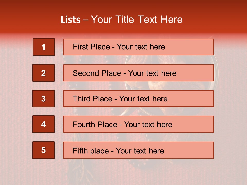 Middle East Date Horizontal PowerPoint Template