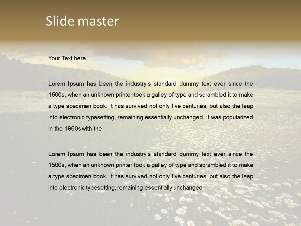 Spring Landscape Sky PowerPoint Template