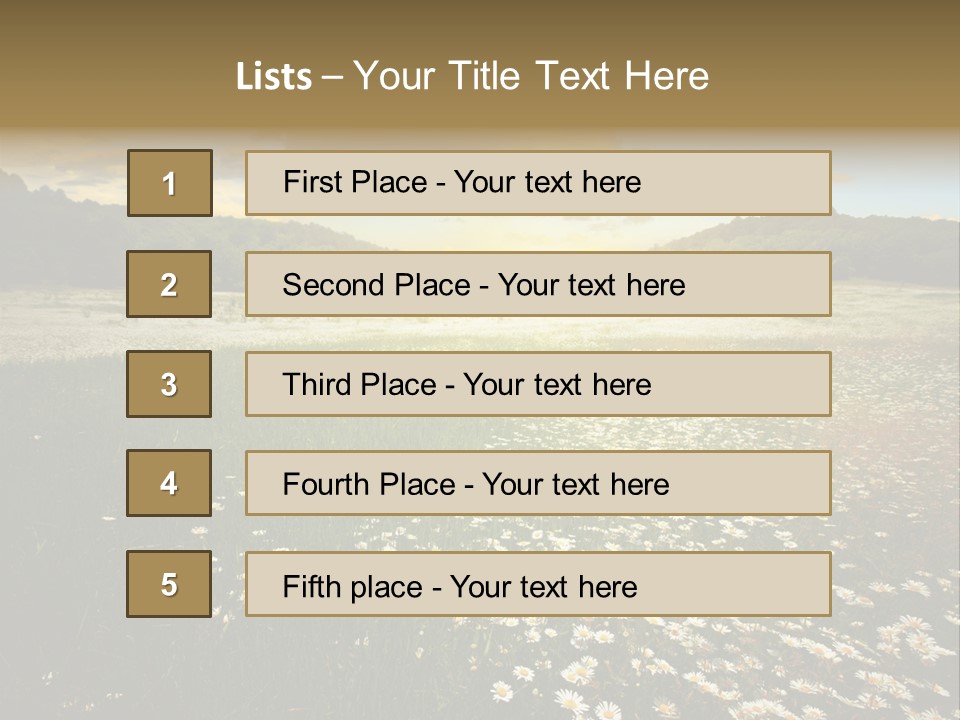 Spring Landscape Sky PowerPoint Template