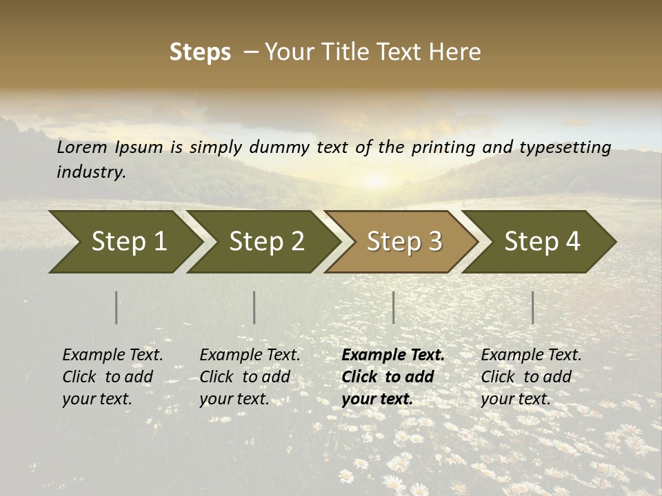 Spring Landscape Sky PowerPoint Template
