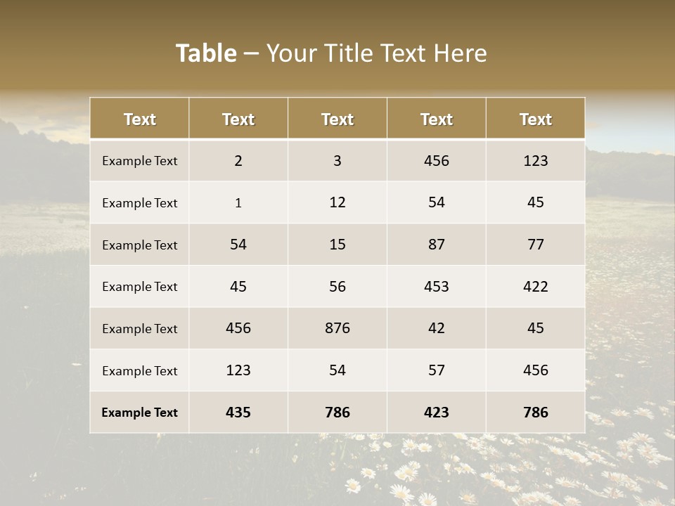 Spring Landscape Sky PowerPoint Template