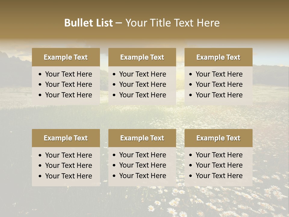 Spring Landscape Sky PowerPoint Template