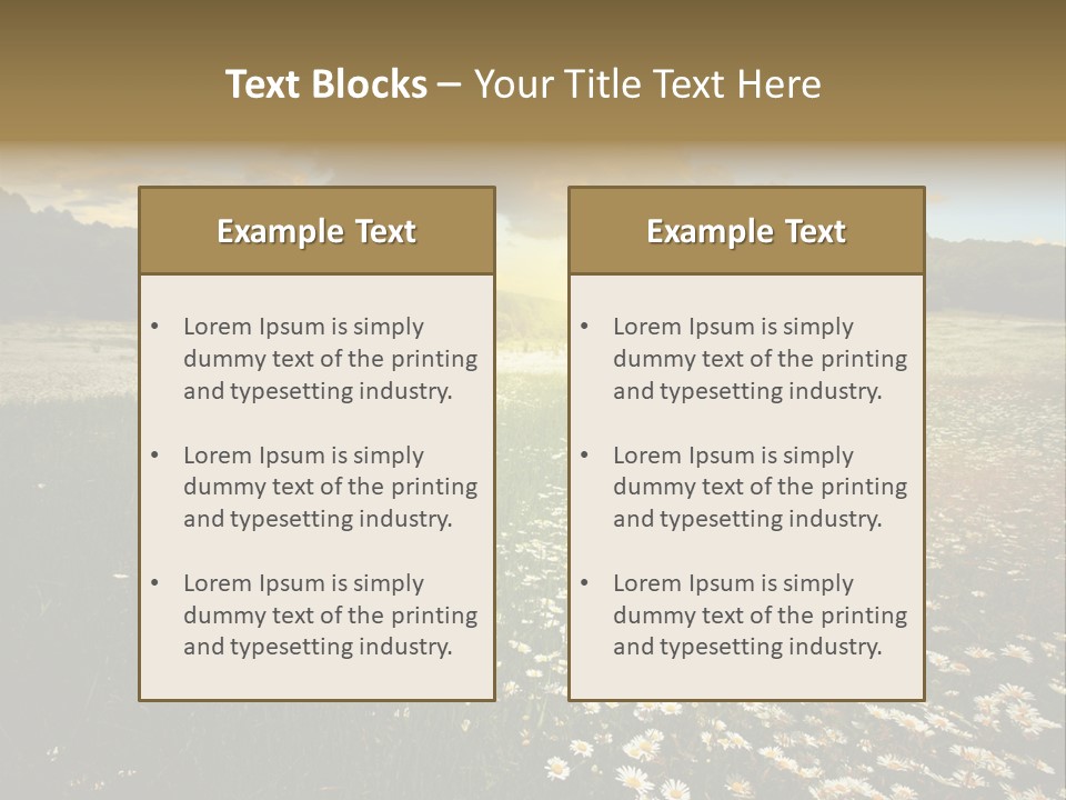 Spring Landscape Sky PowerPoint Template