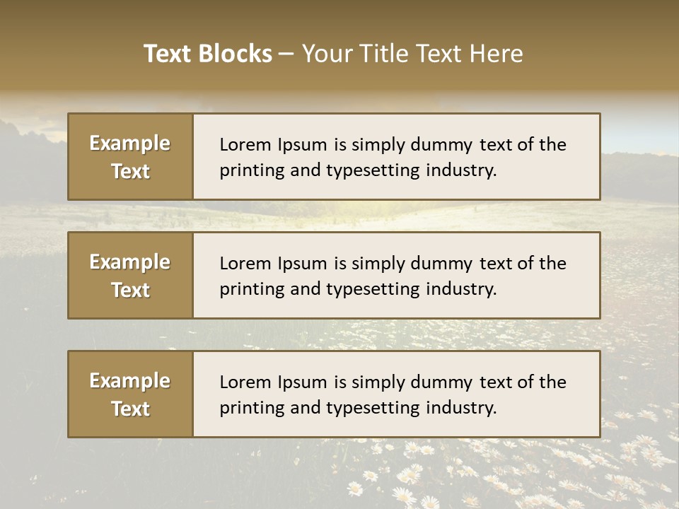 Spring Landscape Sky PowerPoint Template