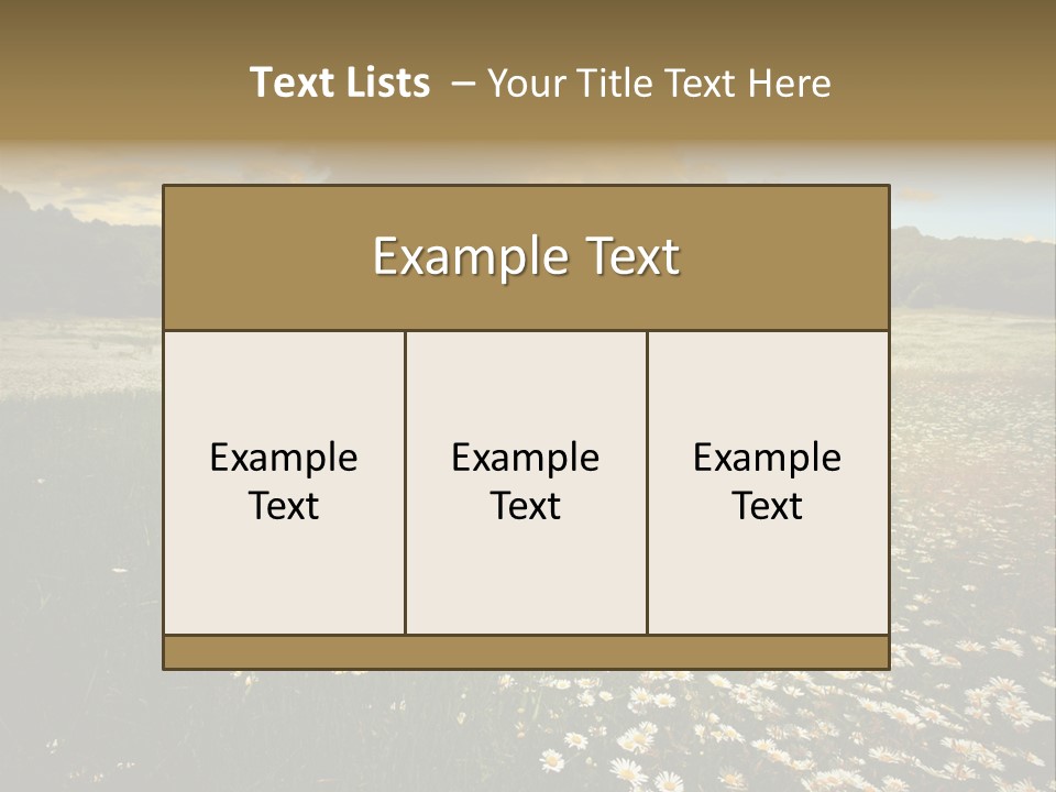 Spring Landscape Sky PowerPoint Template