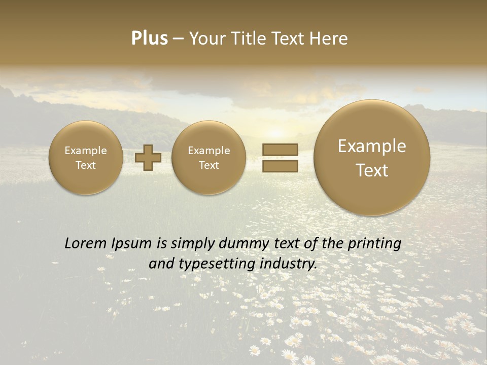 Spring Landscape Sky PowerPoint Template