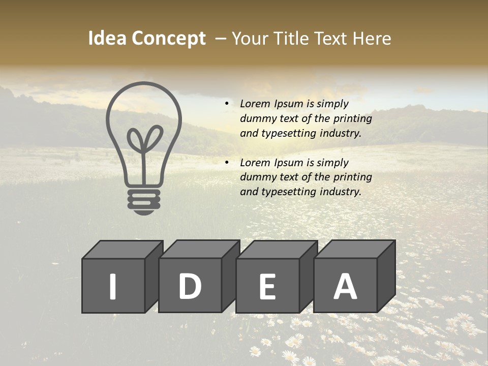 Spring Landscape Sky PowerPoint Template