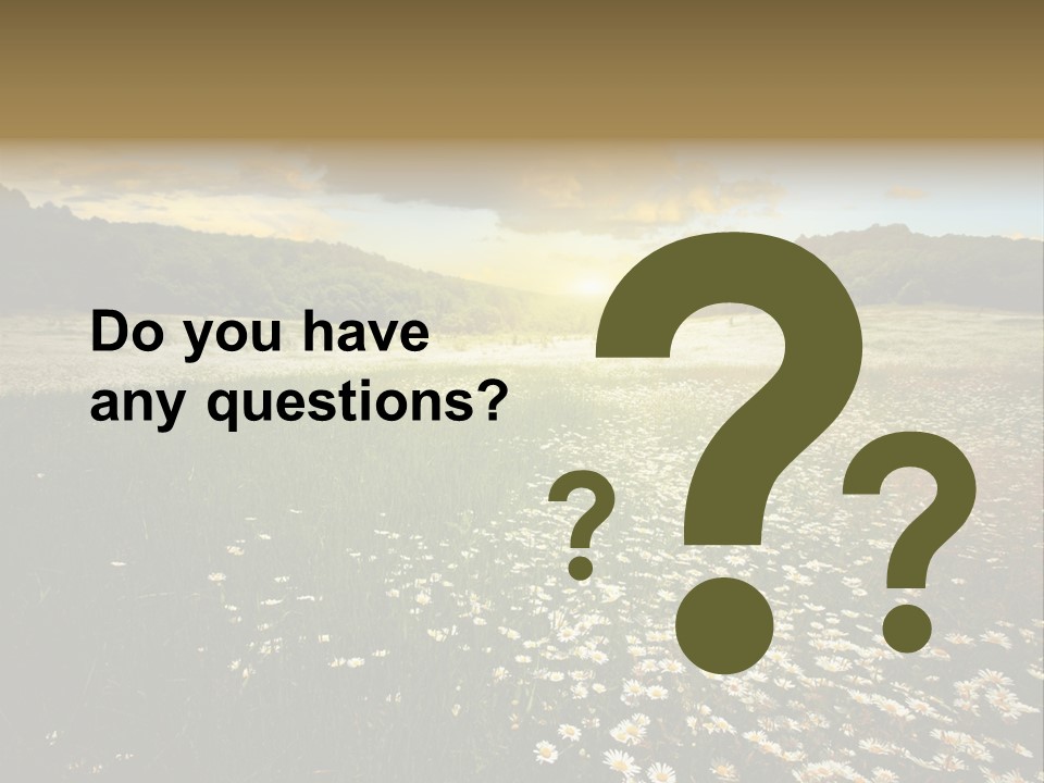 Spring Landscape Sky PowerPoint Template