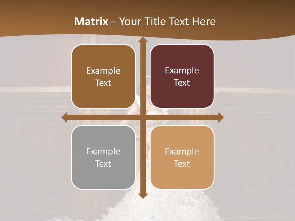 Portrait Wedding Newlyweds PowerPoint Template