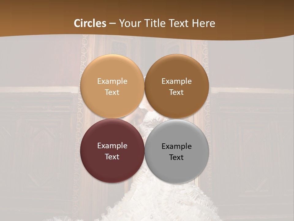 Portrait Wedding Newlyweds PowerPoint Template