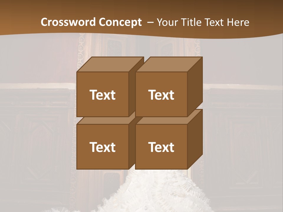 Portrait Wedding Newlyweds PowerPoint Template