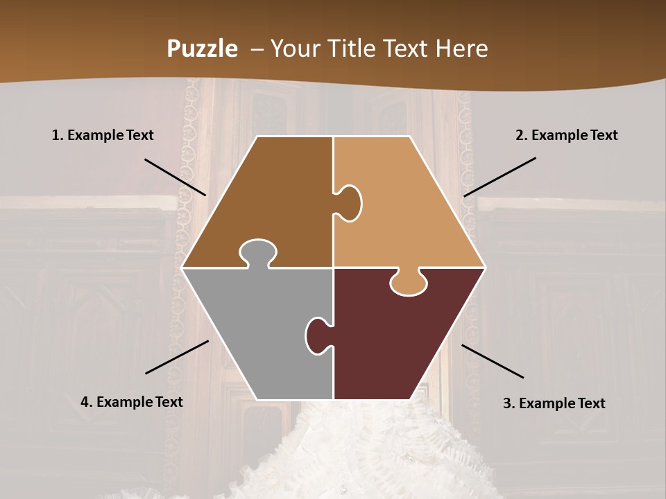 Portrait Wedding Newlyweds PowerPoint Template