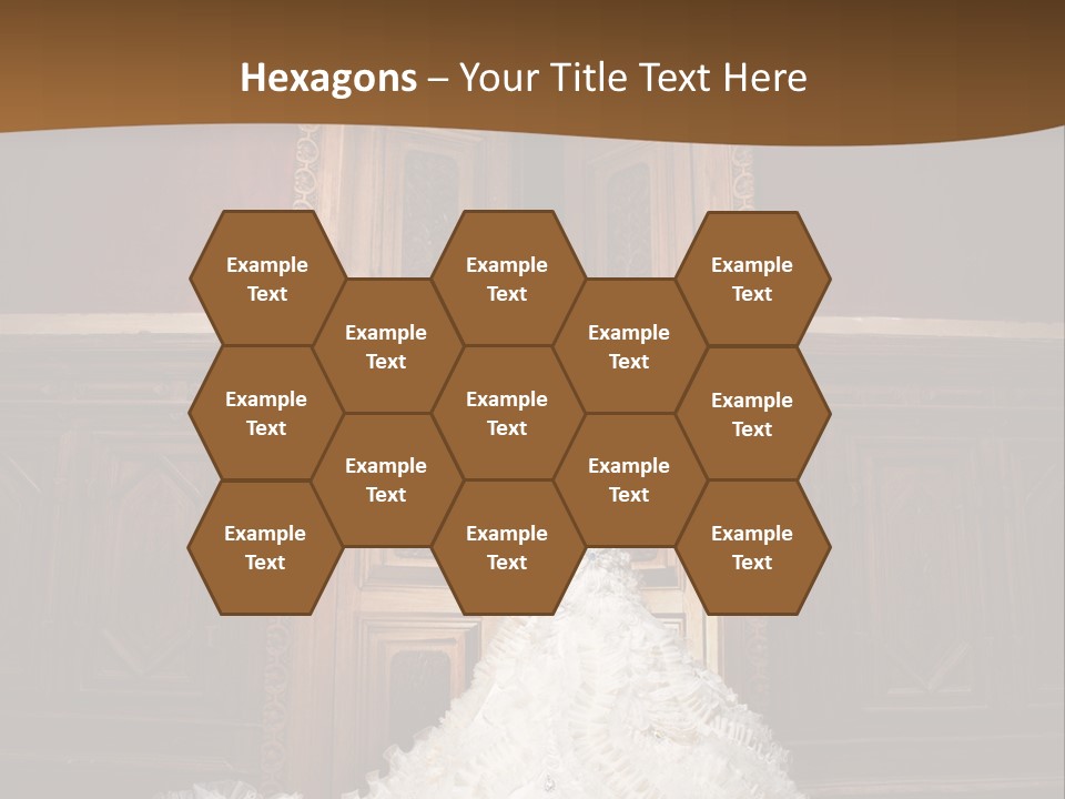 Portrait Wedding Newlyweds PowerPoint Template