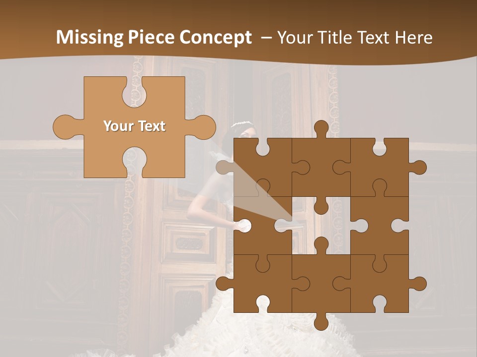 Portrait Wedding Newlyweds PowerPoint Template