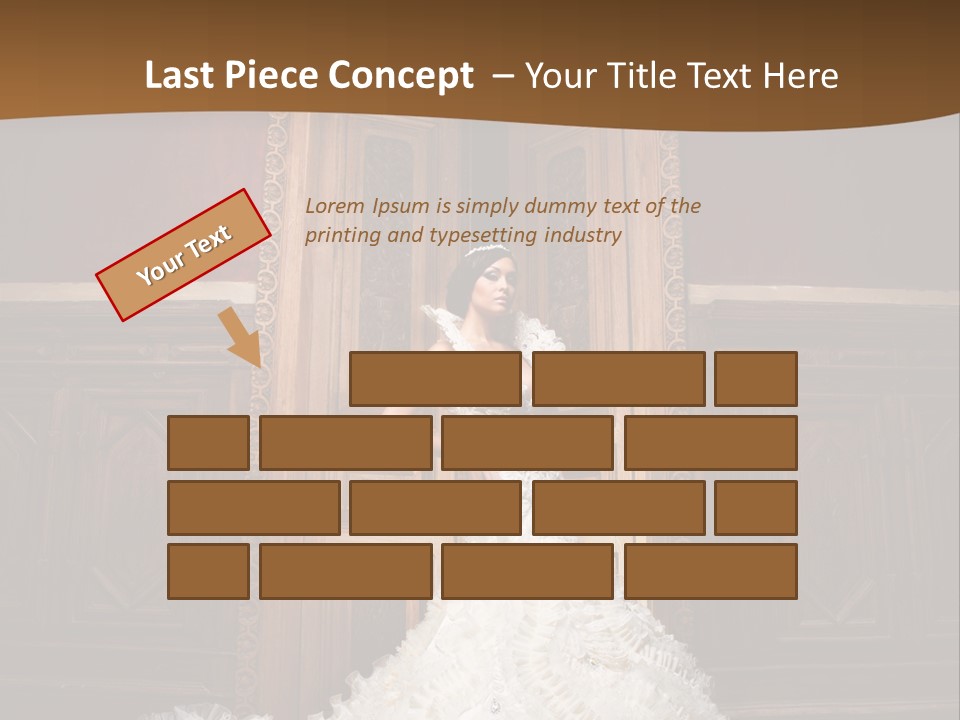 Portrait Wedding Newlyweds PowerPoint Template