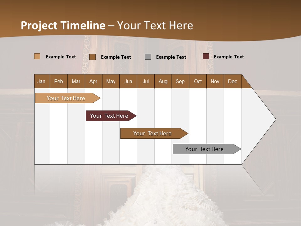 Portrait Wedding Newlyweds PowerPoint Template