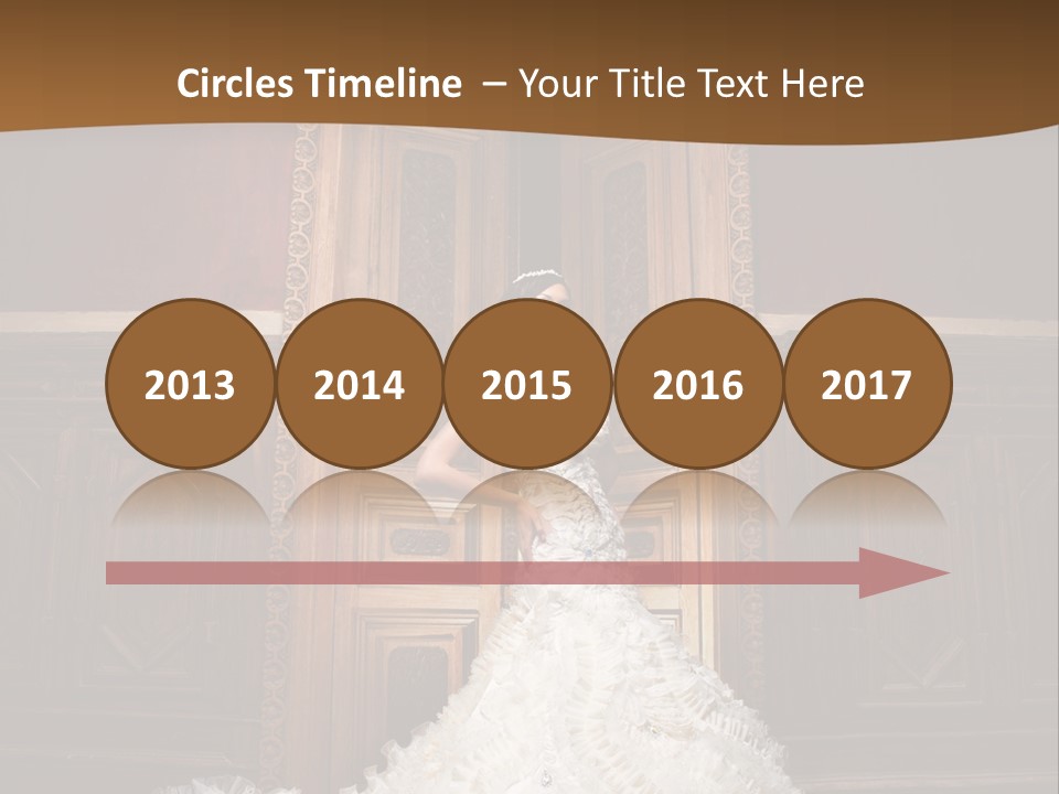 Portrait Wedding Newlyweds PowerPoint Template