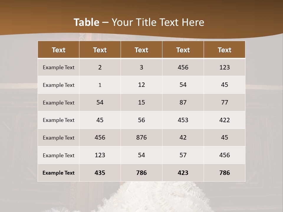 Portrait Wedding Newlyweds PowerPoint Template