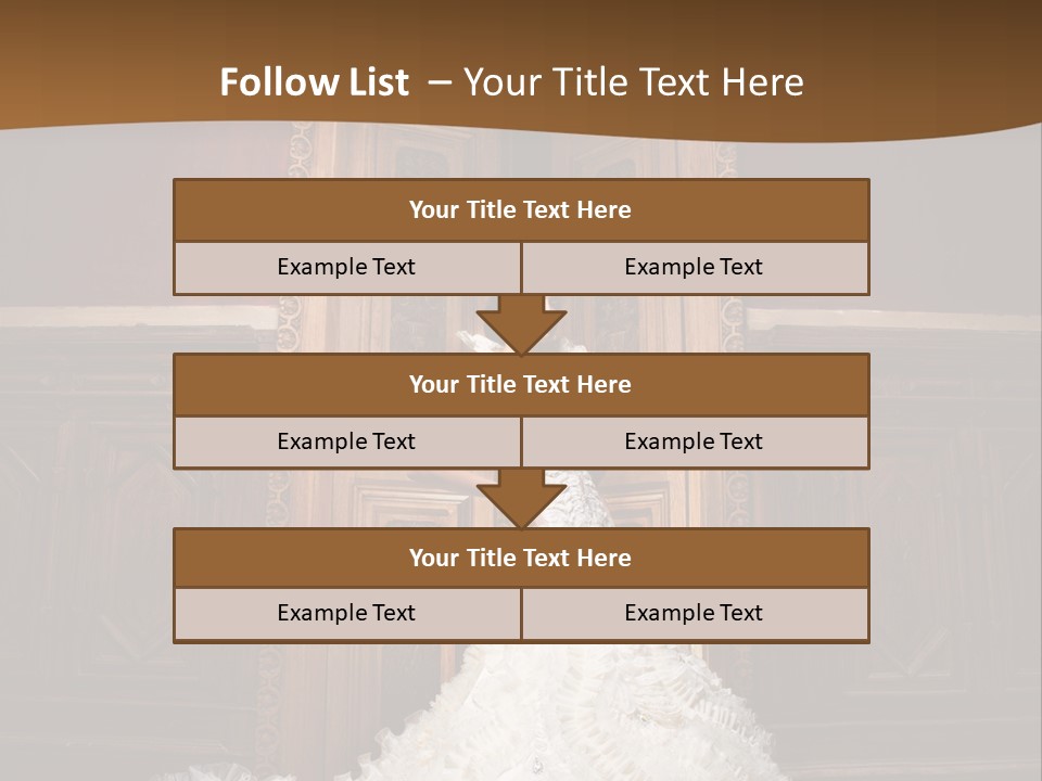 Portrait Wedding Newlyweds PowerPoint Template