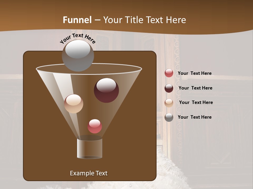 Portrait Wedding Newlyweds PowerPoint Template