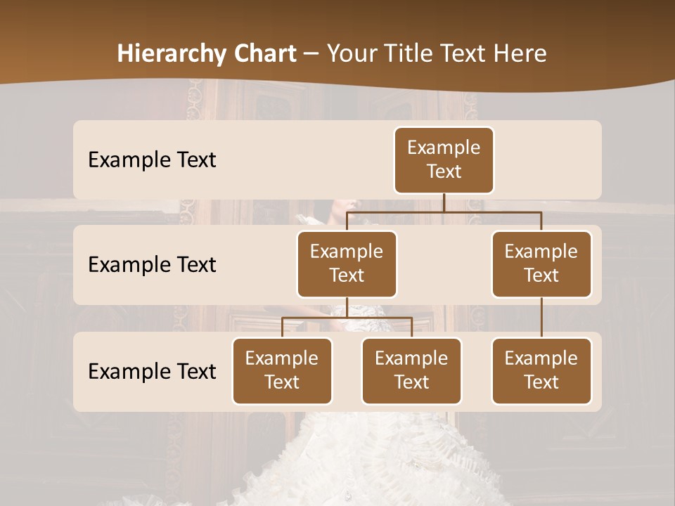 Portrait Wedding Newlyweds PowerPoint Template