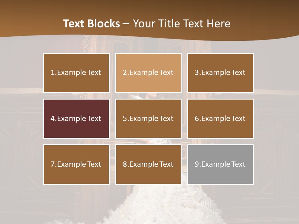 Portrait Wedding Newlyweds PowerPoint Template