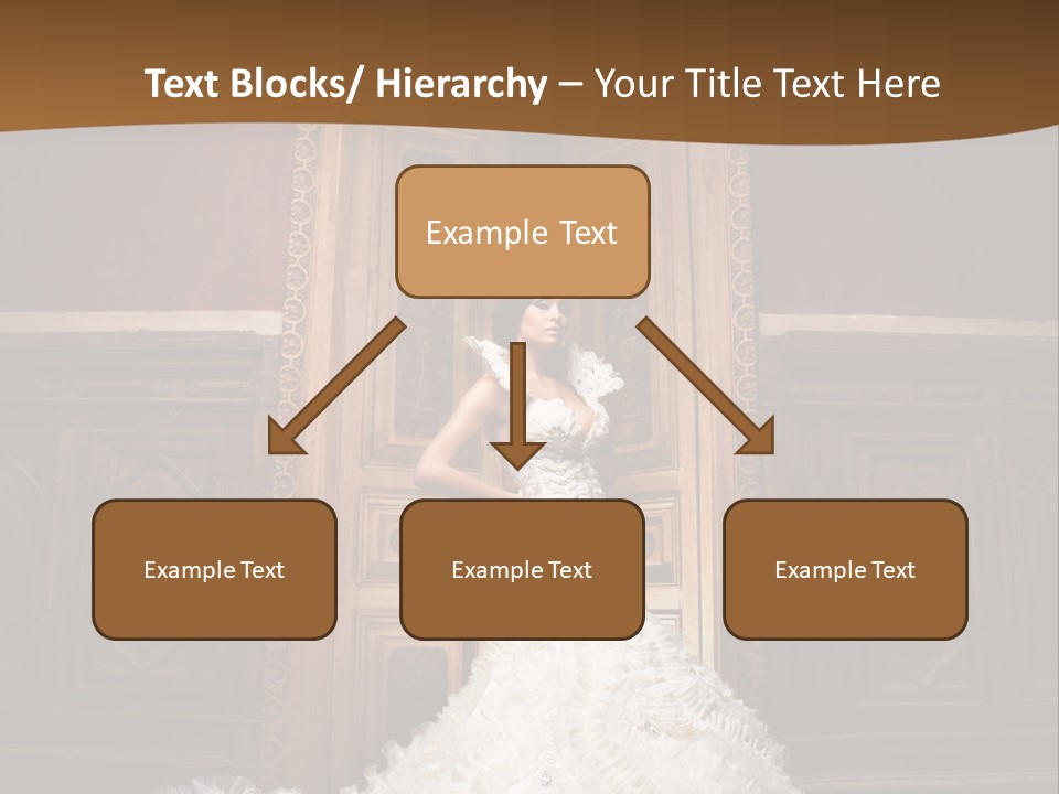 Portrait Wedding Newlyweds PowerPoint Template