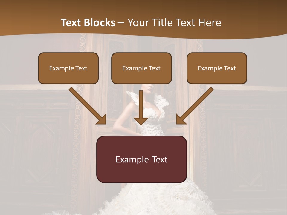 Portrait Wedding Newlyweds PowerPoint Template