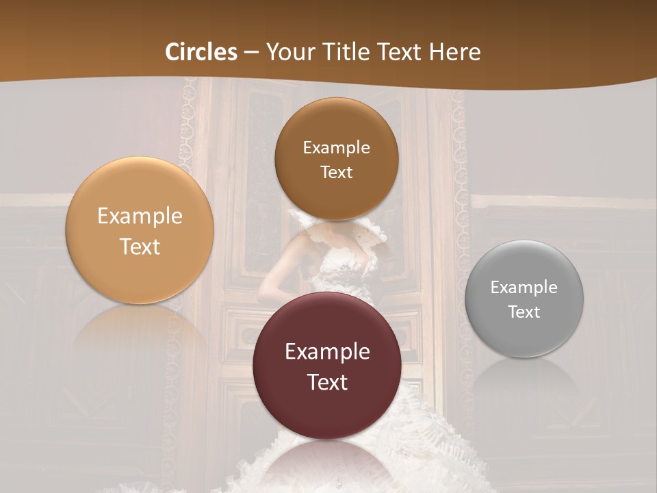 Portrait Wedding Newlyweds PowerPoint Template