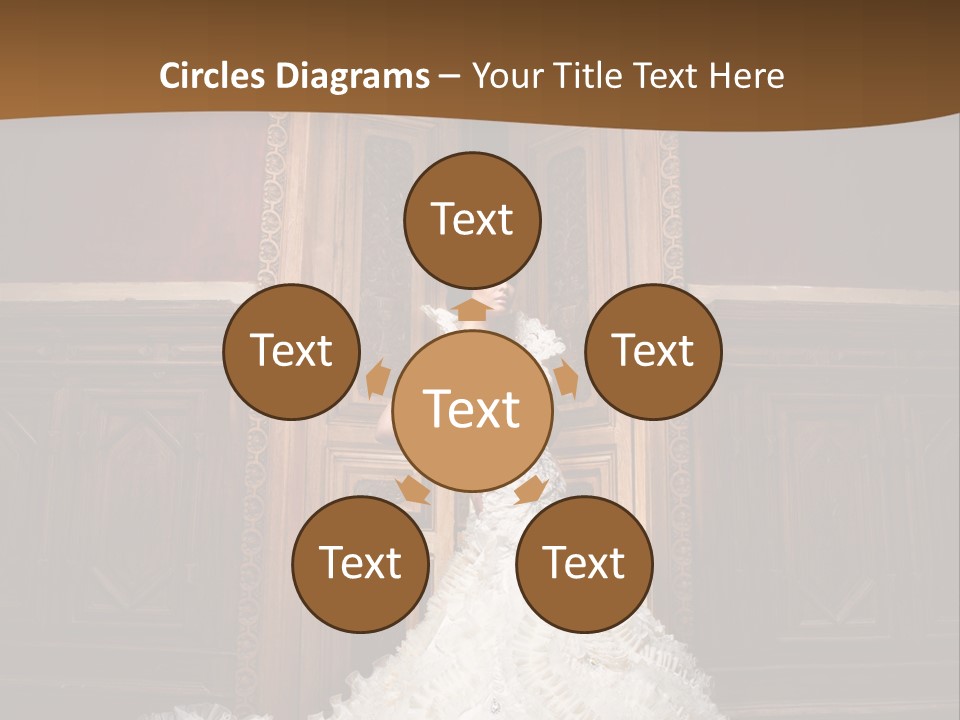 Portrait Wedding Newlyweds PowerPoint Template