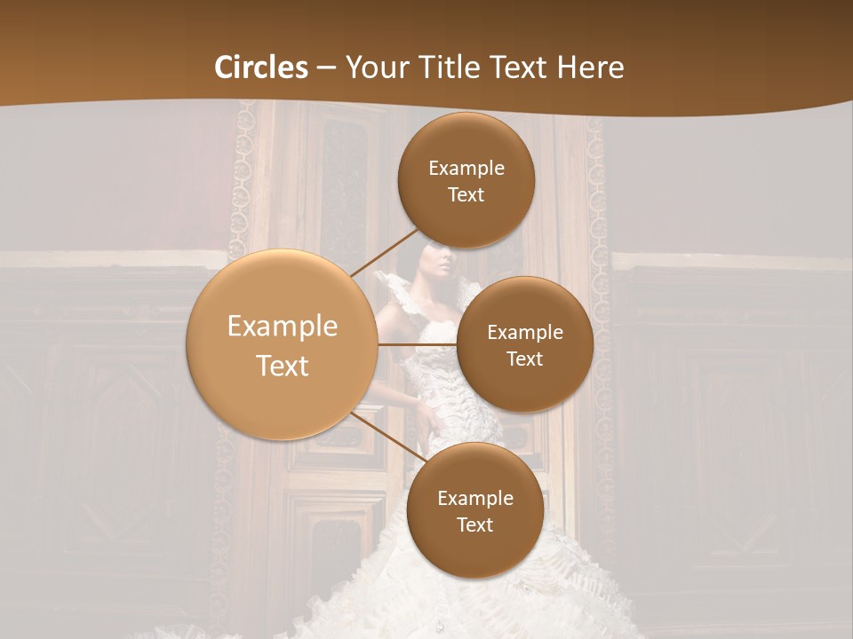 Portrait Wedding Newlyweds PowerPoint Template