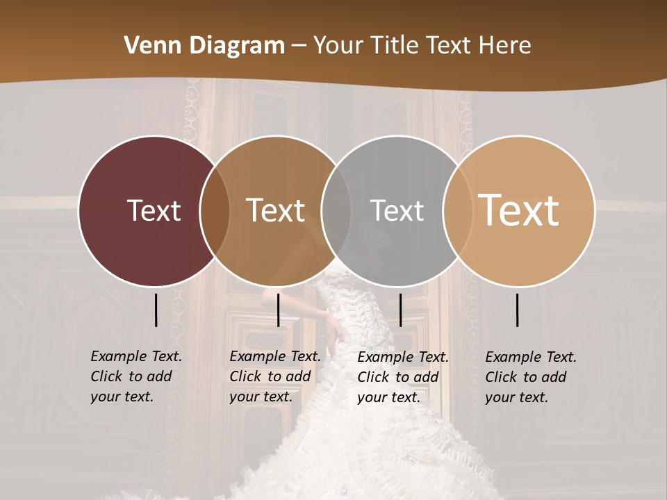 Portrait Wedding Newlyweds PowerPoint Template